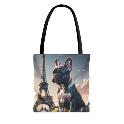 A Frenchie in France Tote Bag (AOP)