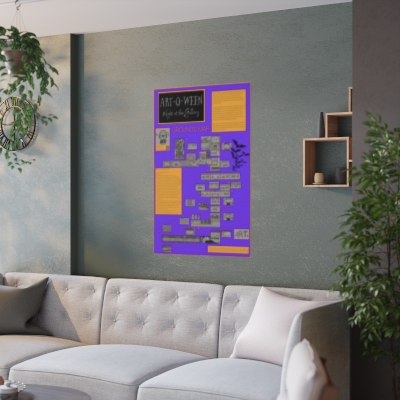 ART-O-Ween Game Map Poster (Satin Finish, 12"x18" / 24"x36")