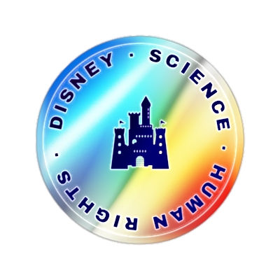 Disney Science Human Rights Holographic Die-cut Sticker