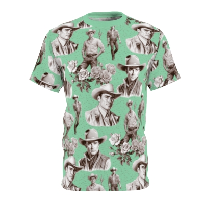 Handsome Cowboys Toile (Jade) Unisex T-Shirt