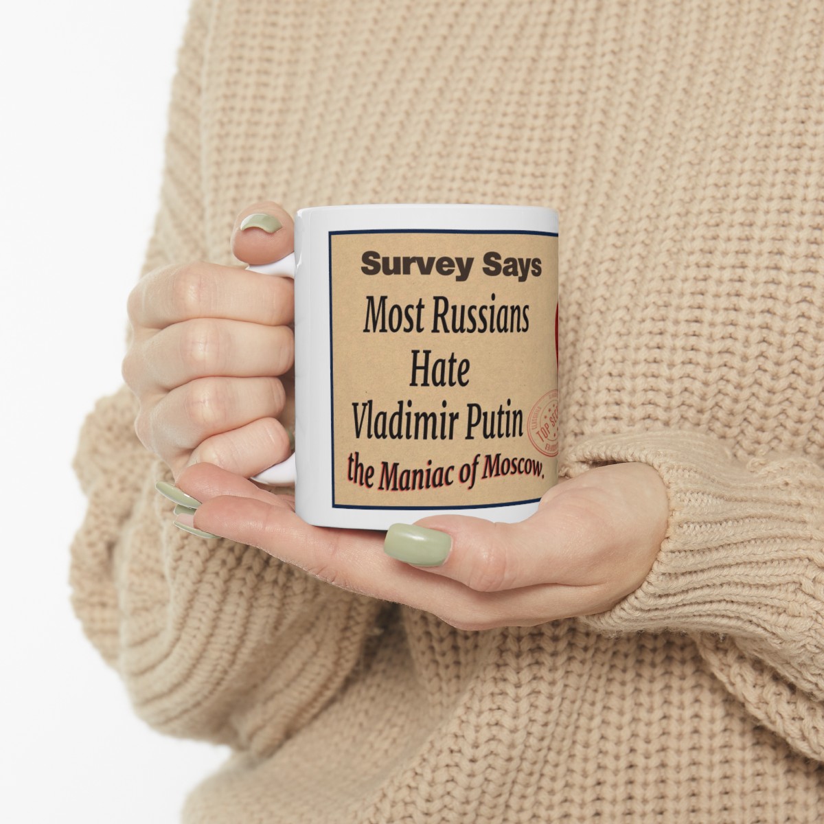Survey Says Russian Hate Putin Ceramic Collectors Mug 11oz product thumbnail image