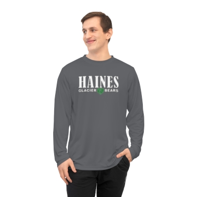 Where are we from? HAINES! - Unisex Performance Long Sleeve Shirt