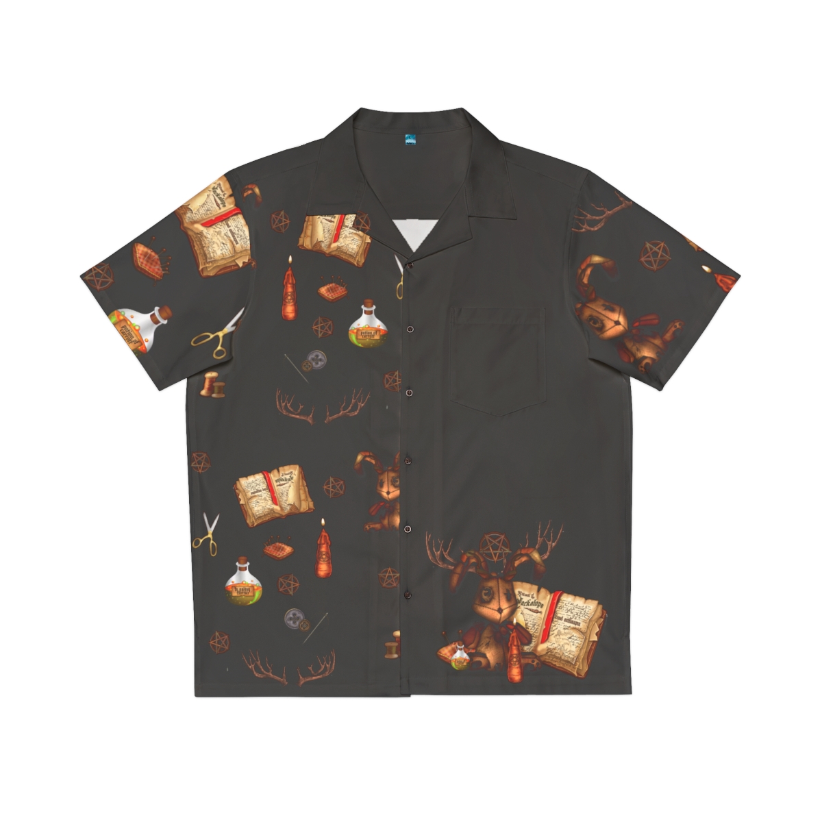 "The Jackalope Ritual" Men's Hawaiian Shirt product thumbnail image