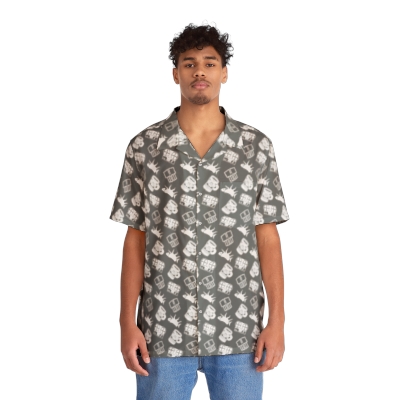 The King In Slate {Hawaiian Shirt}