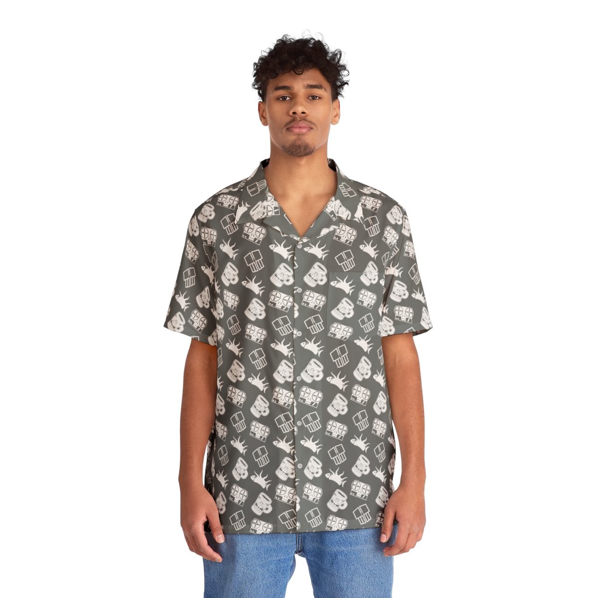 The King In Slate {Hawaiian Shirt} product thumbnail image