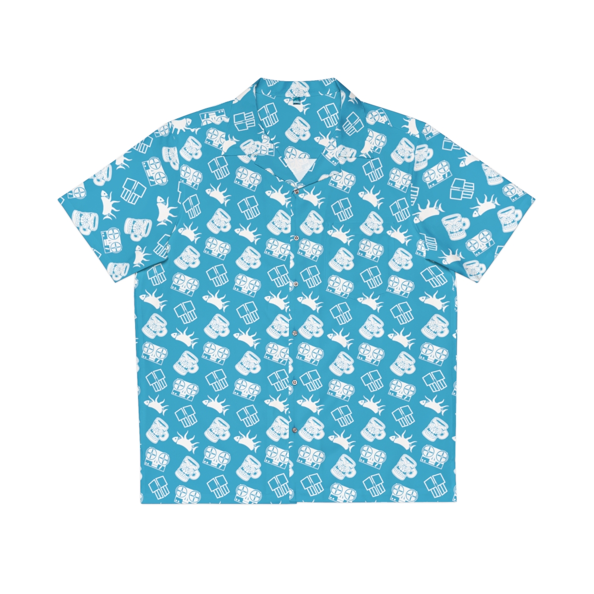 The King In Turquoise {Hawaiian Shirt} product thumbnail image