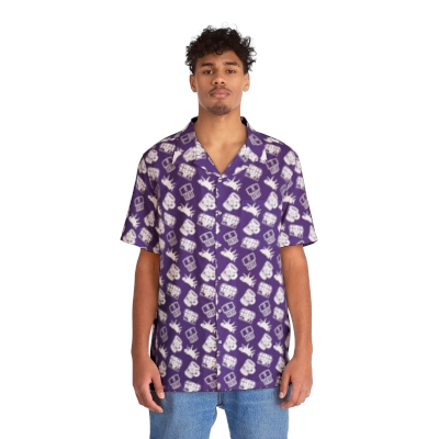 The King In Violet {Hawaiian Shirt}