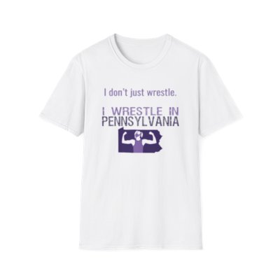"I wrestle in PA" Adult t-shirt (girls logo)