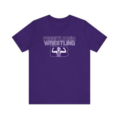"Pennsylvania Wrestling" t-shirt (purple logo)