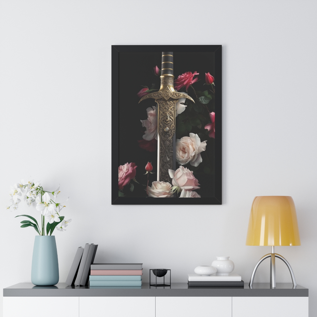 Rosalie, Queen of Ash & Shadow Fantasy Bookish Wall Decor Framed Poster product thumbnail image