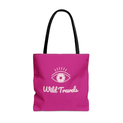 Wild Travels Tote Bag, Wild Travels, Pink Tote Bag, Tote Bag