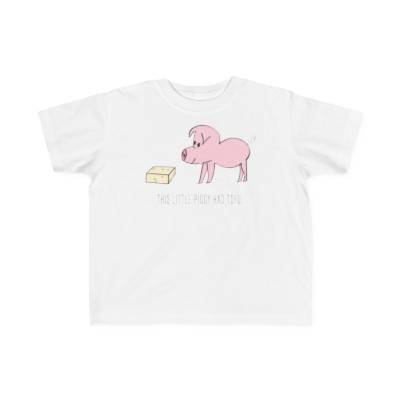 This Little Piggy Had Tofu Toddler's Fine Jersey Tee