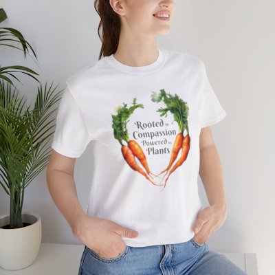 Rooted in Compassion Powered by Plants Vegan Shirt