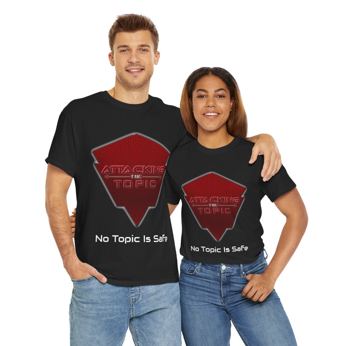 Attacking The Topic Unisex Heavy Cotton Tee product main image