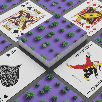 Royal Purple Weed Custom Poker Cards