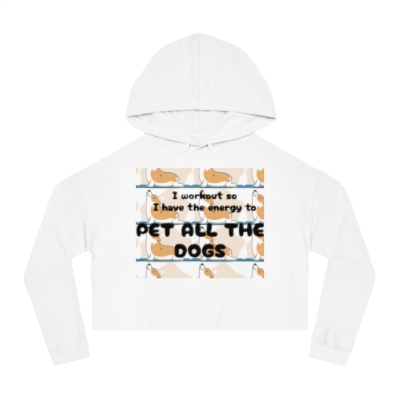TTM Pet All the Dogs Women’s Cropped Hooded Sweatshirt