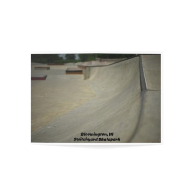 Bloomington, IN Switchyard Skatepark - Greeting Card