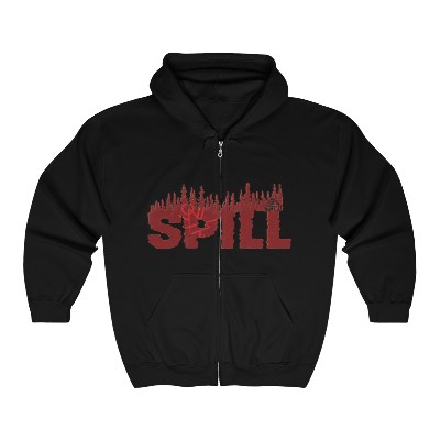 SPILL / red - Unisex Heavy Blend™ Full Zip Hooded Sweatshirt 