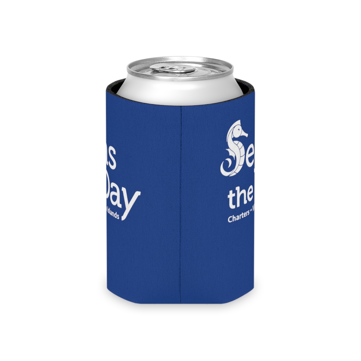 Seas the Day Can Koozie - Blue product main image