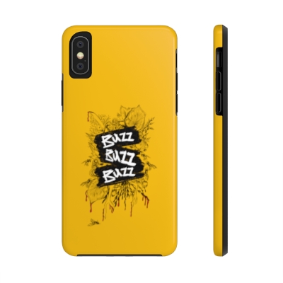 Buzz Buzz Buzz / red on yellow - Tough Phone Cases 