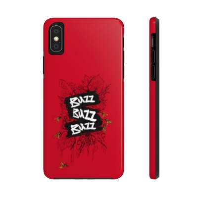 Buzz Buzz Buzz /yellow on red - Tough Phone Cases 