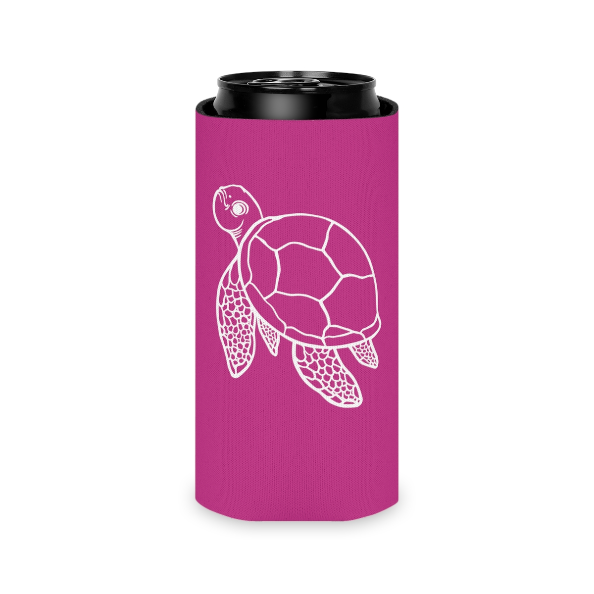 Sea Turtle Can Koozie - Pink product main image