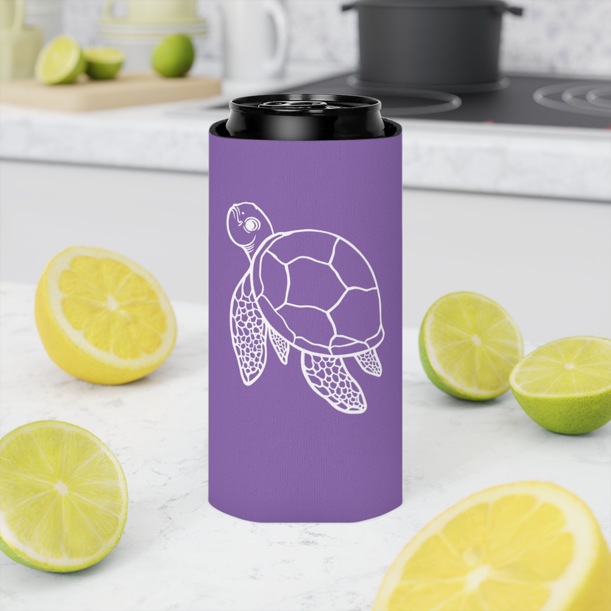 Sea Turtle Can Koozie - Purple product thumbnail image