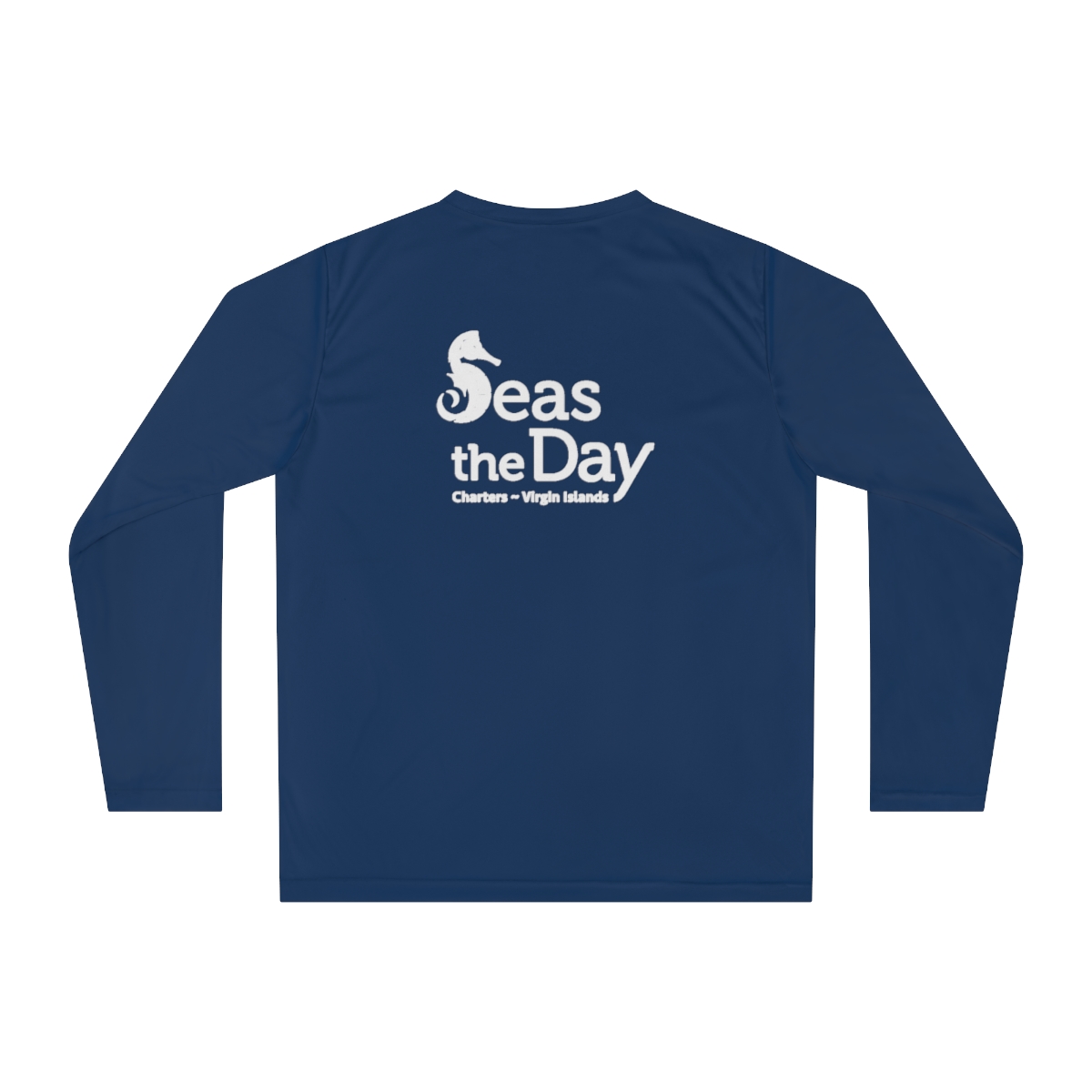 Seas the Day | Navy Unisex Longsleeve SPF Sunshirt product thumbnail image