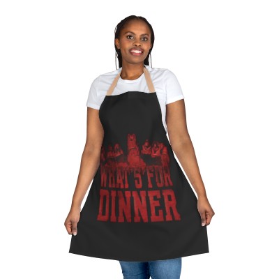 What's for dinner / black - Cannibal Council - Apron (AOP)