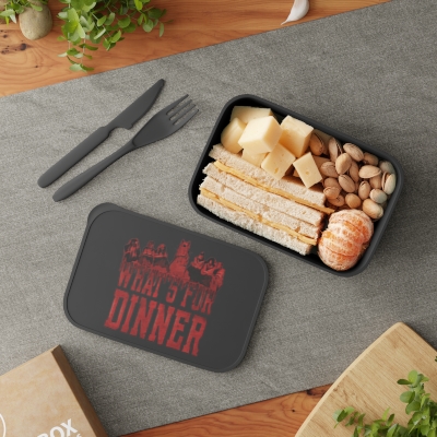 What's for dinner / Cannibal Council - PLA Bento Box with Band and Utensils