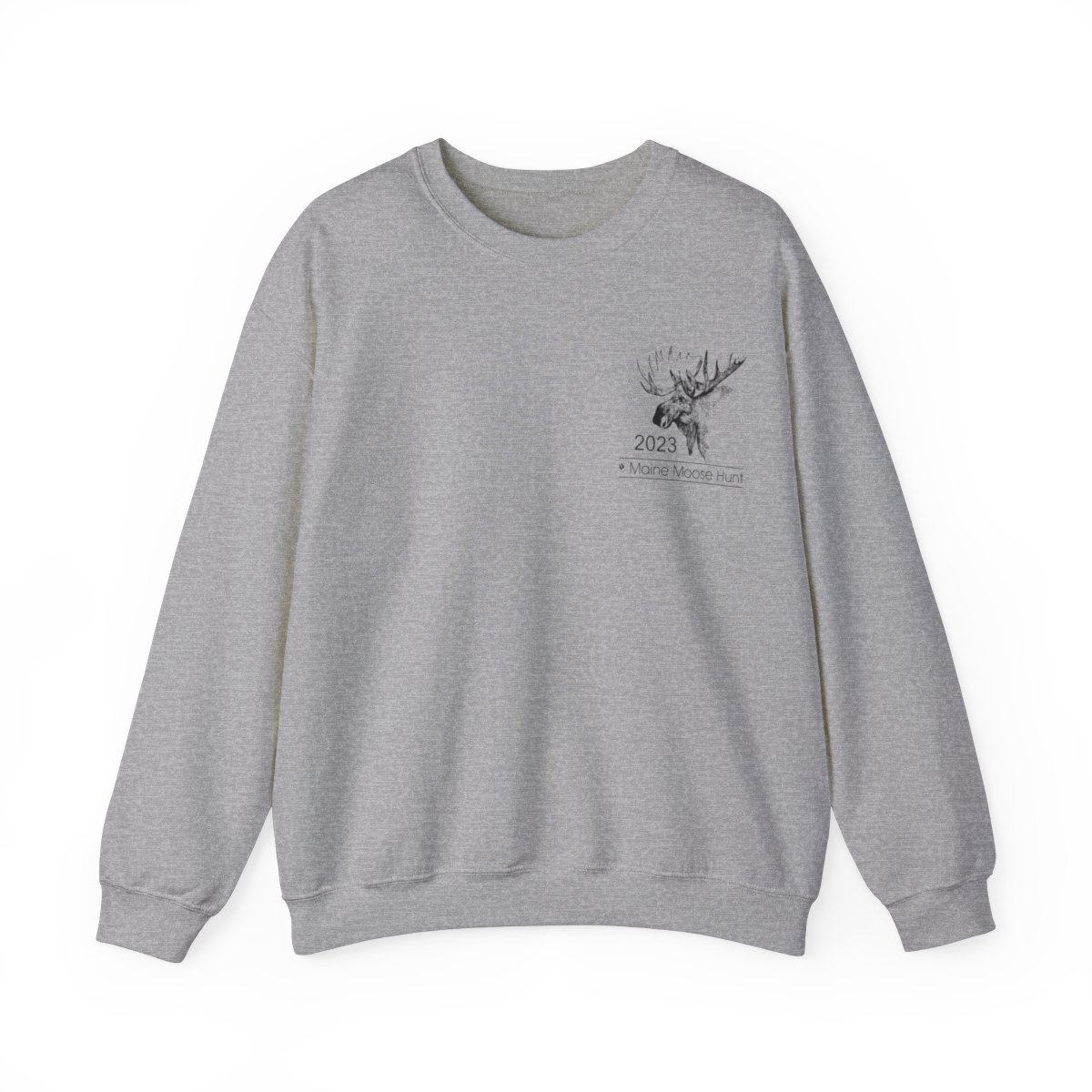 2023 Original Moose with pocket logo and full back design -Unisex Heavy Blend™ Crewneck Sweatshirt product main image