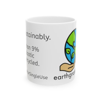Drink Sustainably Ceramic Mug 11oz