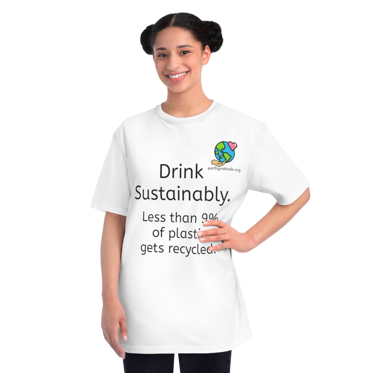  Drink Sustainably Organic Unisex Classic T-Shirt.  product thumbnail image