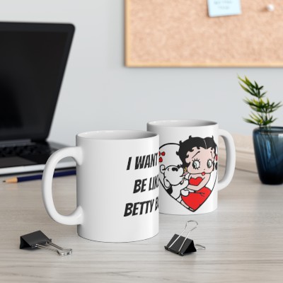 Betty Boop Mug, I Want To Be Like Betty Boop, Betty Boop And Her Cute Dog, Create A Betty Boop Kitchen