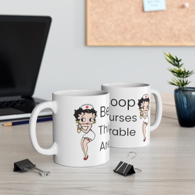 Betty Boop Mug, Betty Boop Thinks Nurses Are Adorable, Cute Nurse Mug Makes A Perfect Gift