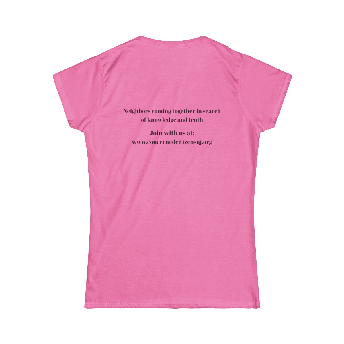  womens FRONT (concerned citizens + logo), BACK (motto) -3 product thumbnail image
