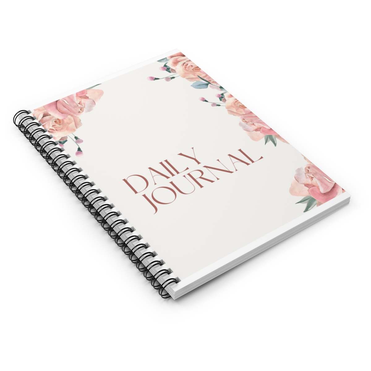 Floral Spiral Journal Notebook - Ruled Line product thumbnail image