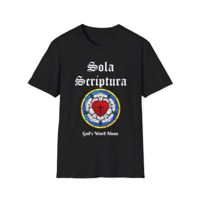 Lutheran Rose and Sola Scriptura T-Shirt | Comfortable and Stylish