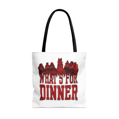 What's for dinner / white / Cannibal Council - Tote Bag (AOP)