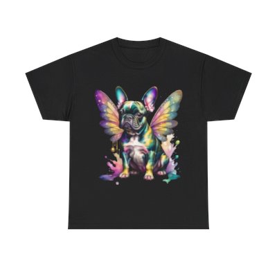A Frenchie With Wings Unisex Heavy Cotton Tee