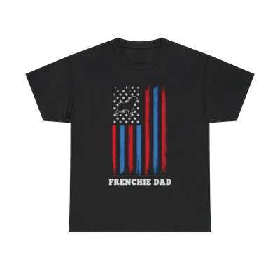 The All American Frenchie Dad Unisex Heavy Cotton Tee
