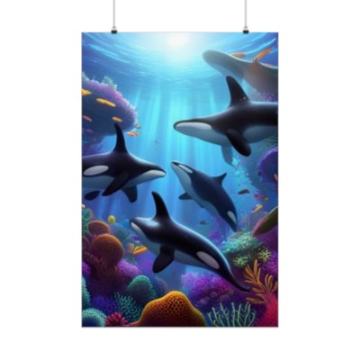 Orca Pod - Premium Matte Vertical Posters
