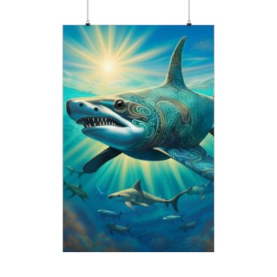 Fancy Shark - Premium Matte Vertical Posters