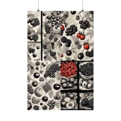 Cherries & Berries - Premium Matte Vertical Posters