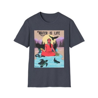 "Water is life" Unisex Softstyle T-Shirt