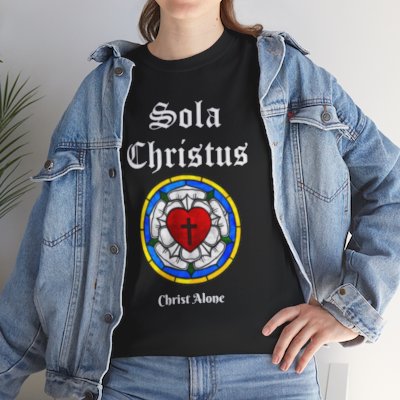 Christ Alone" Shirt - Exalt the Savior of All in Divine Splendor