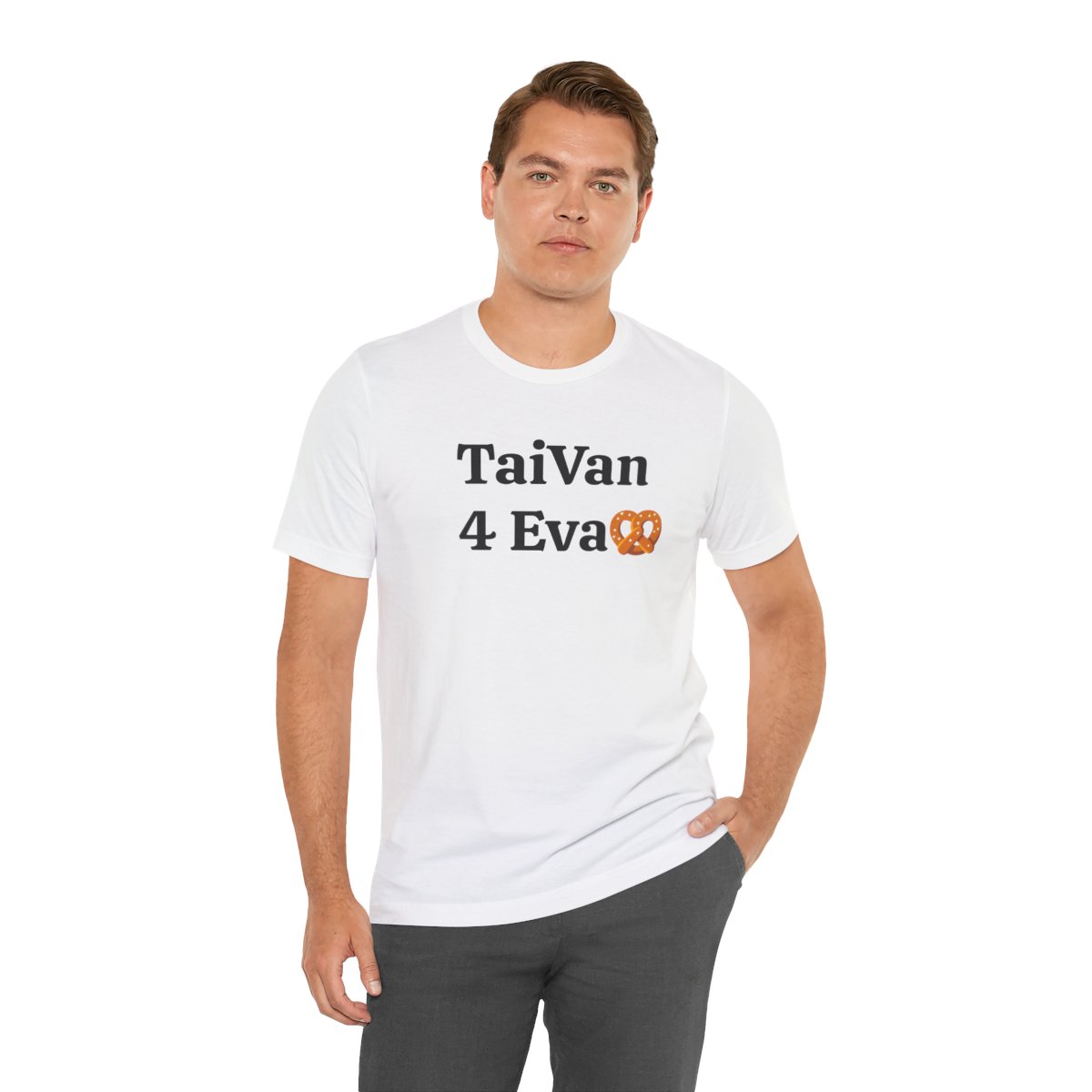 TaiVan 4 Eva - Hive After Dark logo ON BACK - Unisex Jersey Short Sleeve Tee product thumbnail image