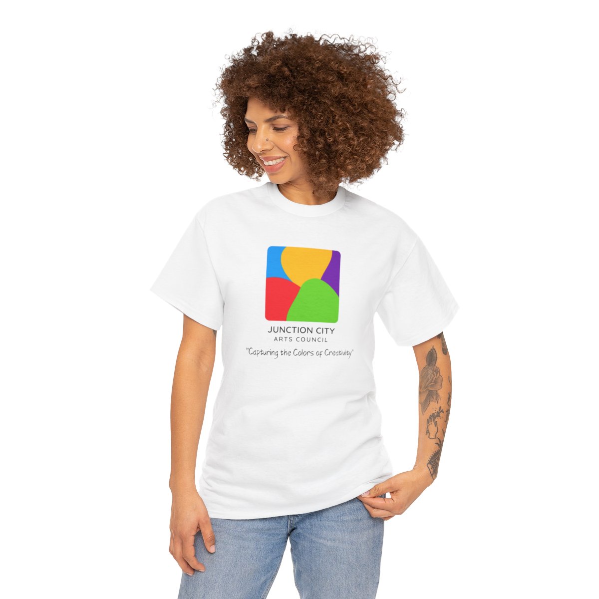 JCAC Logo T-shirt - "Capturing the Colors of Creativity"  product thumbnail image