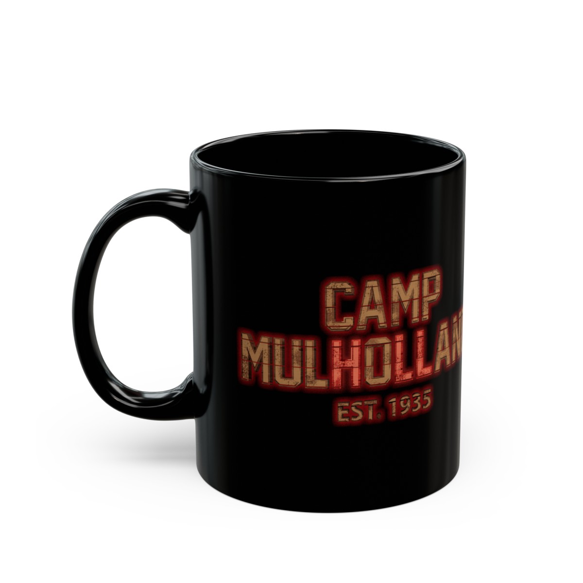 Camp Mulholland {Black Mug} product thumbnail image