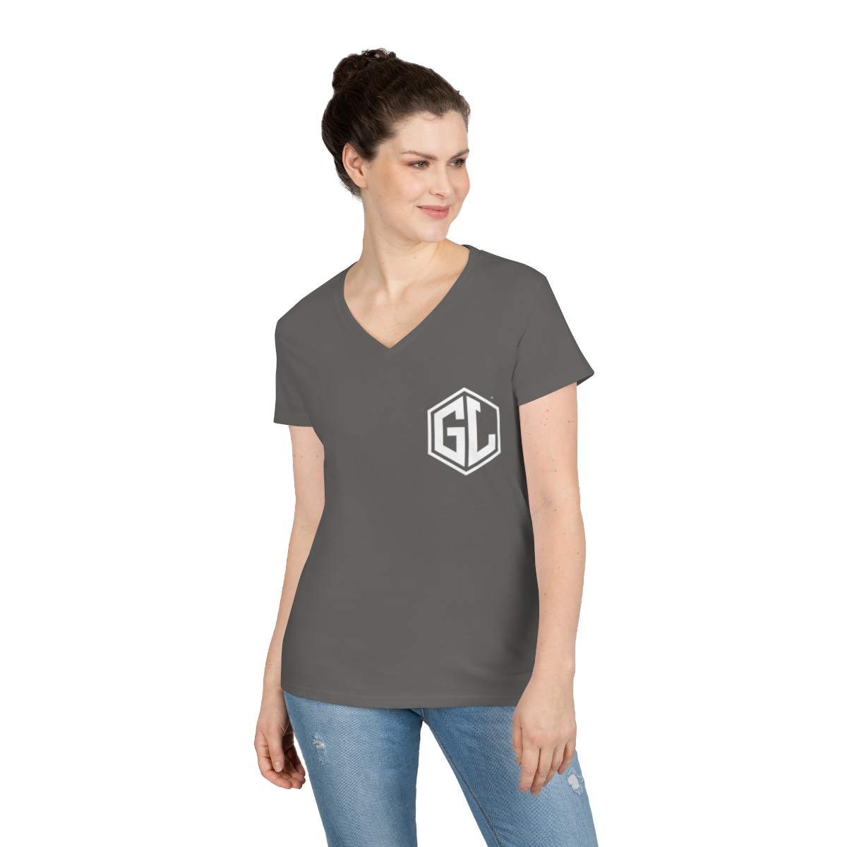 Logo Front with GG1 Till Death Do Us Part V-Neck Tee product thumbnail image